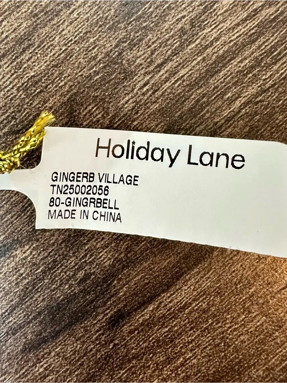 Macy’s Holiday Lane Glass Gingerbread Spice & Everything Nice Christmas Ornament